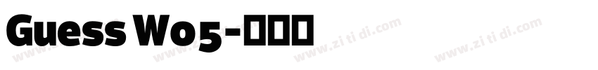 Guess W05字体转换
